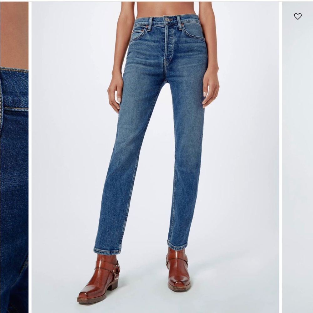 Re/Done Comfort Stretch High Rise Ankle Crop S. 27